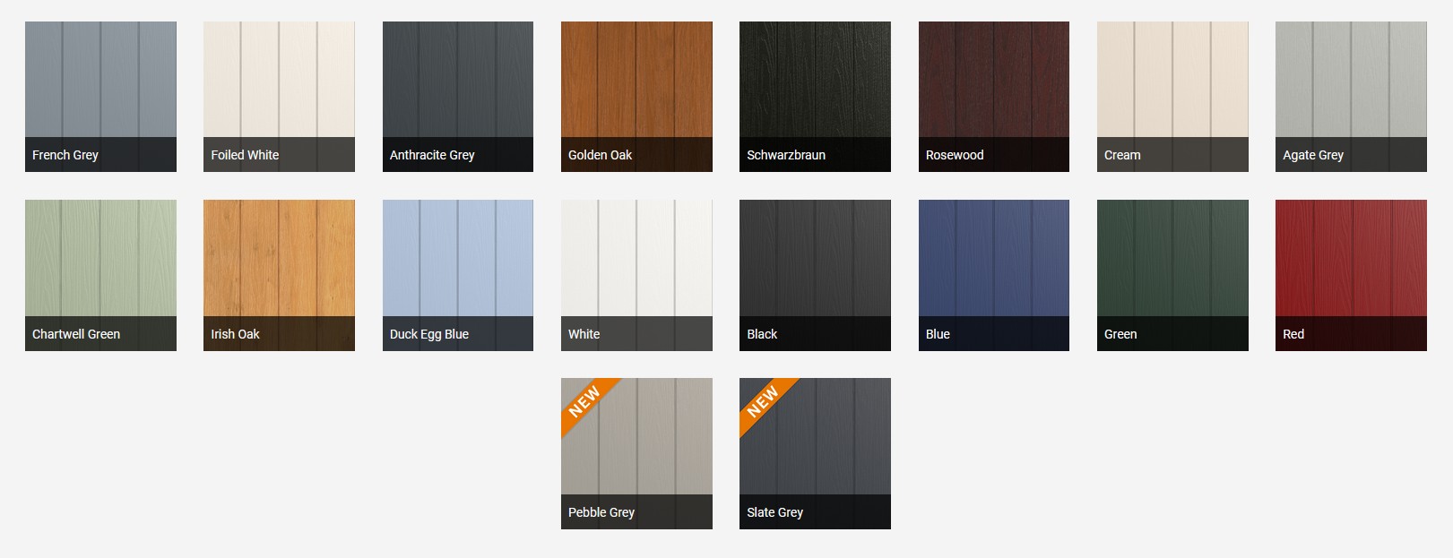 Composite French door colour options